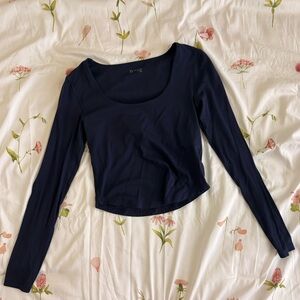 Offline by Aerie Real Me Long Sleeve Scoop T Shirt